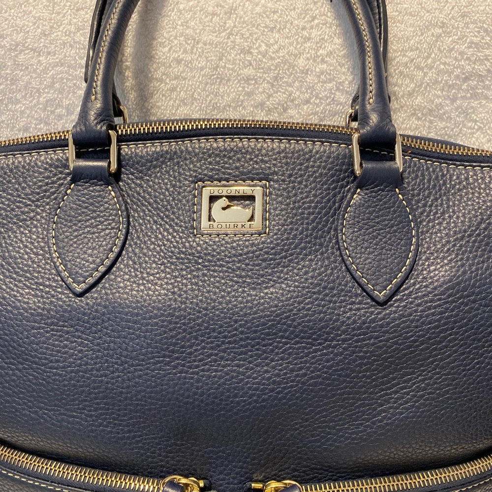 Dooney & Bourke Navy Blue Leather Handbag